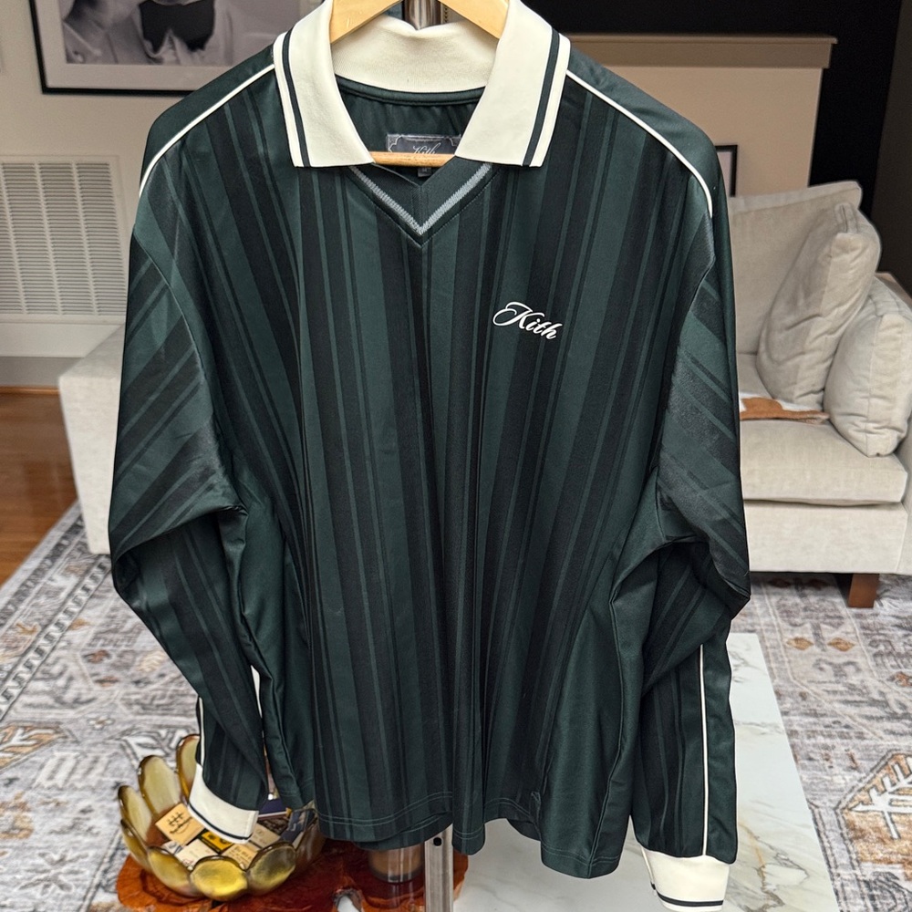 Kith Tricot Long sleeve Collared jersey - Green